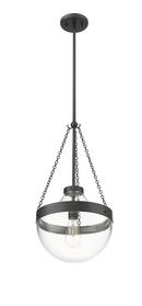 1-Light Pendant Light in Matte Black 