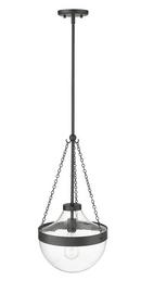 1-Light Pendant Light in Matte Black 