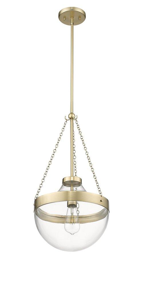 1-Light Pendant Light in Modern Gold 