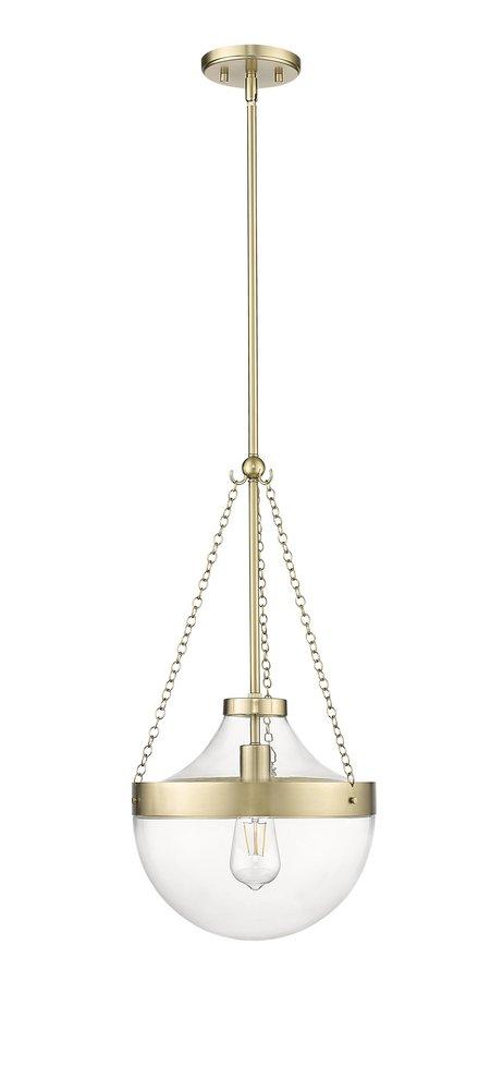 1-Light Pendant Light in Modern Gold 