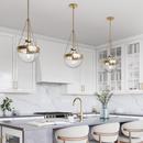 1-Light Pendant Light in Modern Gold 