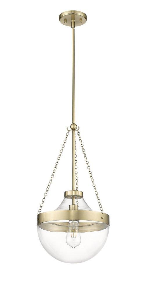 1-Light Pendant Light in Modern Gold 