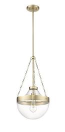 1-Light Pendant Light in Modern Gold 
