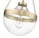 1-Light Pendant Light in Modern Gold 