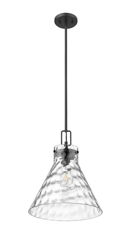 1-Light Pendant Light in Matte Black 
