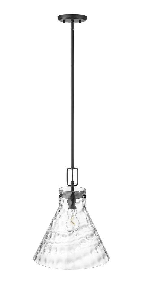 1-Light Pendant Light in Matte Black 
