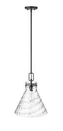 1-Light Pendant Light in Matte Black 