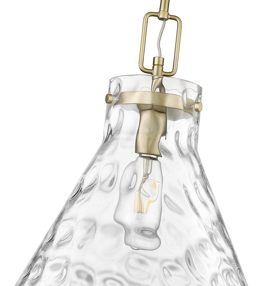 1-Light Pendant Light in Modern Gold 