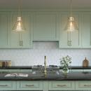 1-Light Pendant Light in Modern Gold 