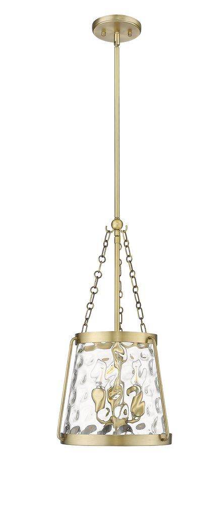 3-Light Pendant Light in Vintage Brass 