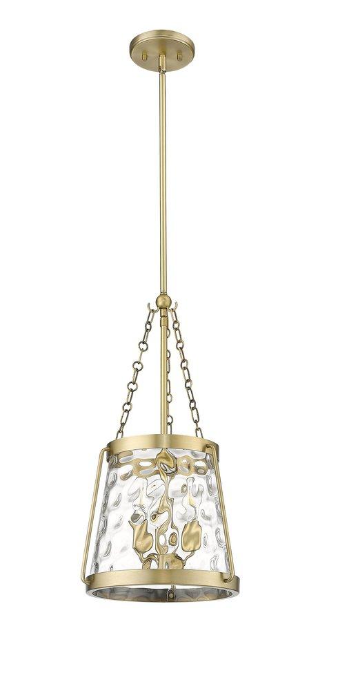3-Light Pendant Light in Vintage Brass 