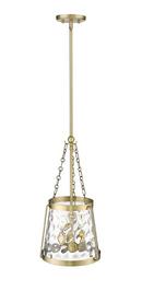 3-Light Pendant Light in Vintage Brass 