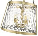 5-Light Pendant Light in Vintage Brass 