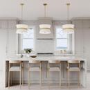 3-Light Pendant Light in Vintage Brass 