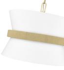 3-Light Pendant Light in Vintage Brass 