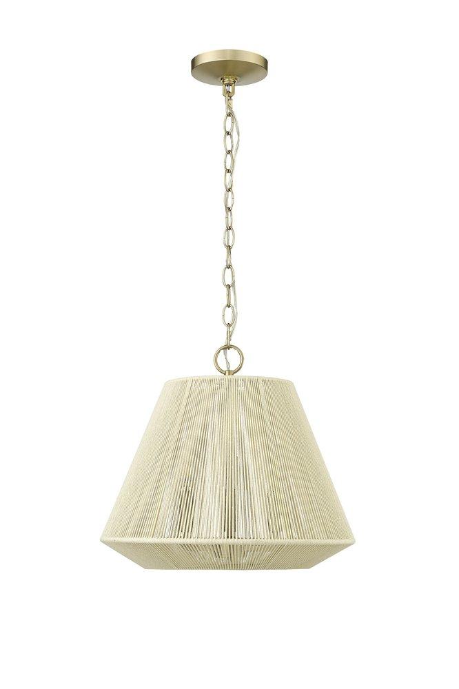 3-Light Pendant Light in Modern Gold 
