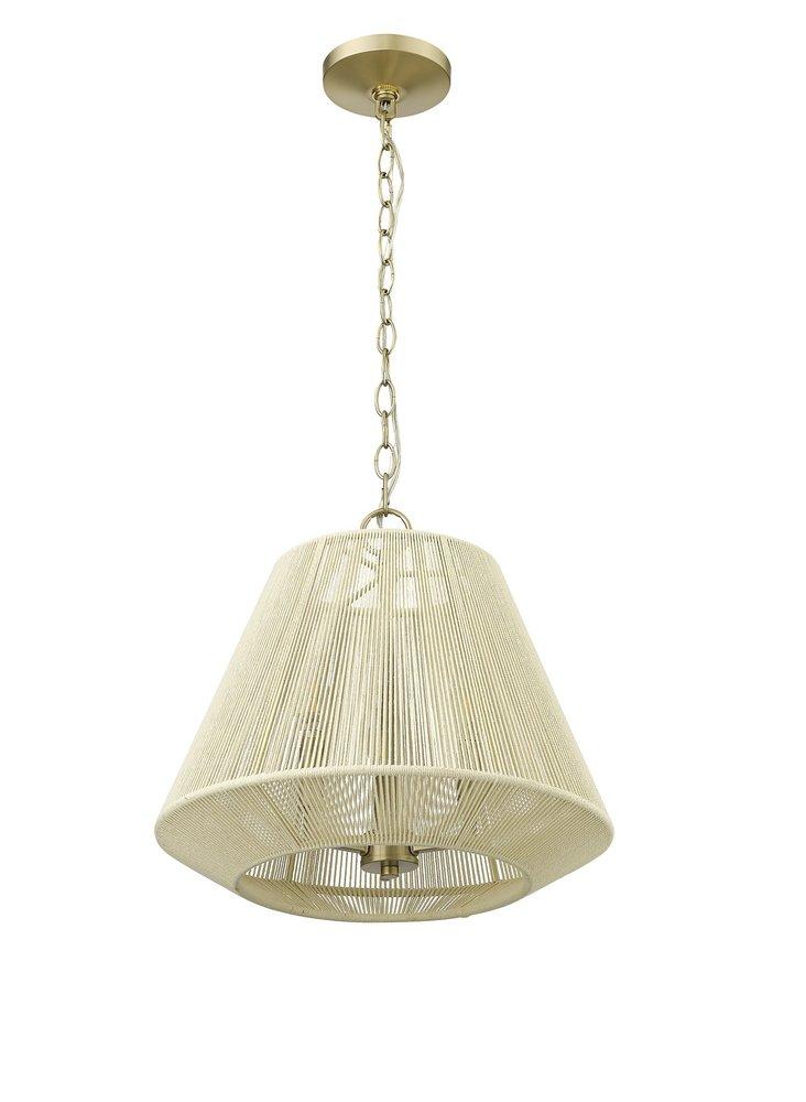 3-Light Pendant Light in Modern Gold 