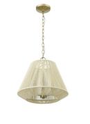 3-Light Pendant Light in Modern Gold 