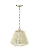 3-Light Pendant Light in Modern Gold 