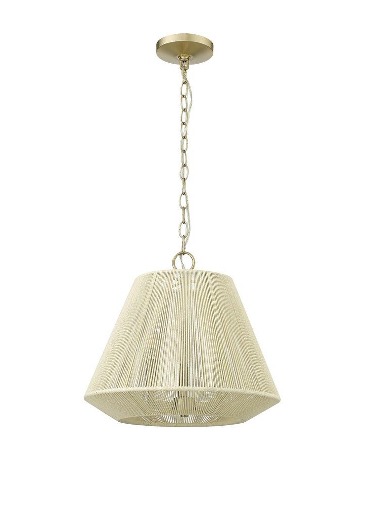 3-Light Pendant Light in Modern Gold 