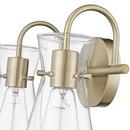 2-Light Vanity Fixture in Modern Gold 