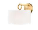 1-Light Wall Sconce in Vintage Brass 