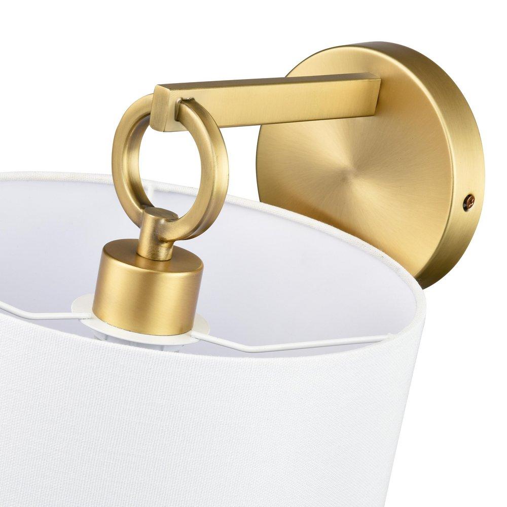 1-Light Wall Sconce in Vintage Brass 