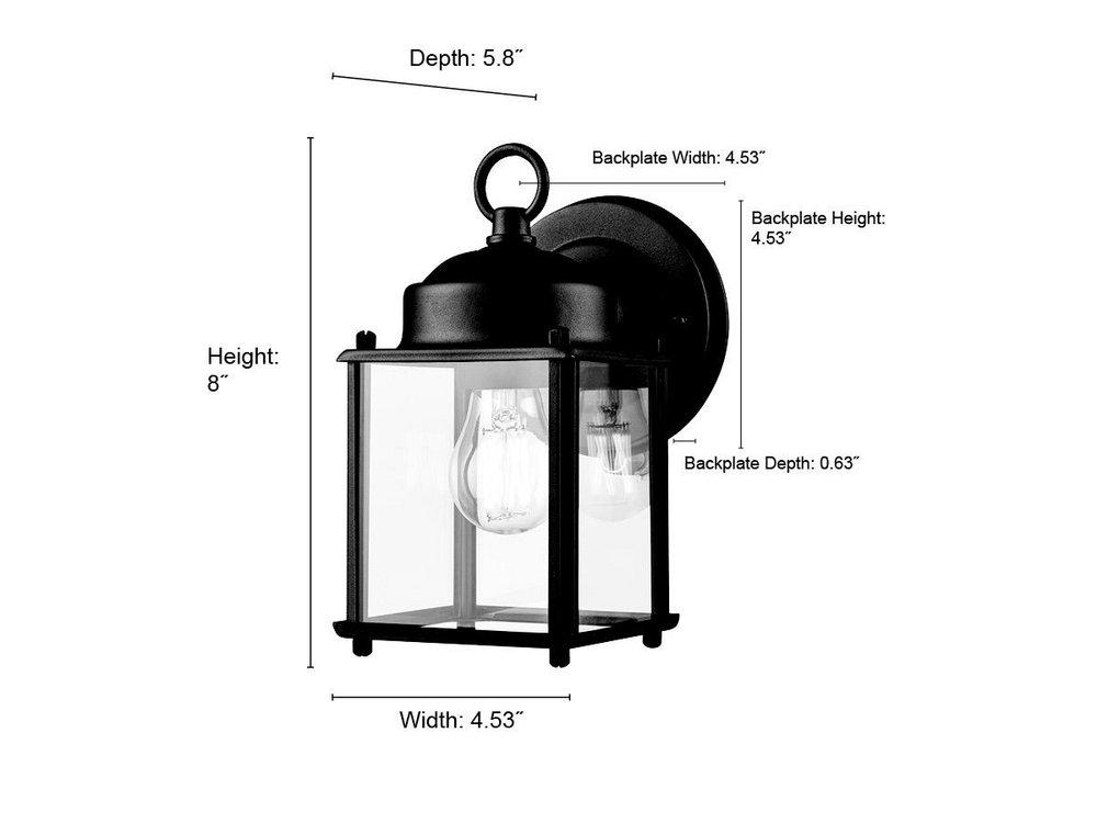 1-Light Wall Sconce in Vintage Brass 