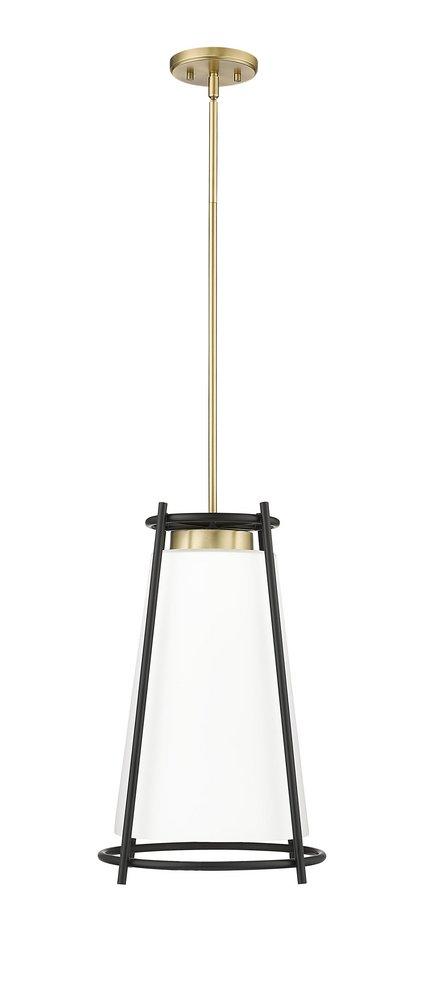 1-Light Pendant Light in Vintage Brass 