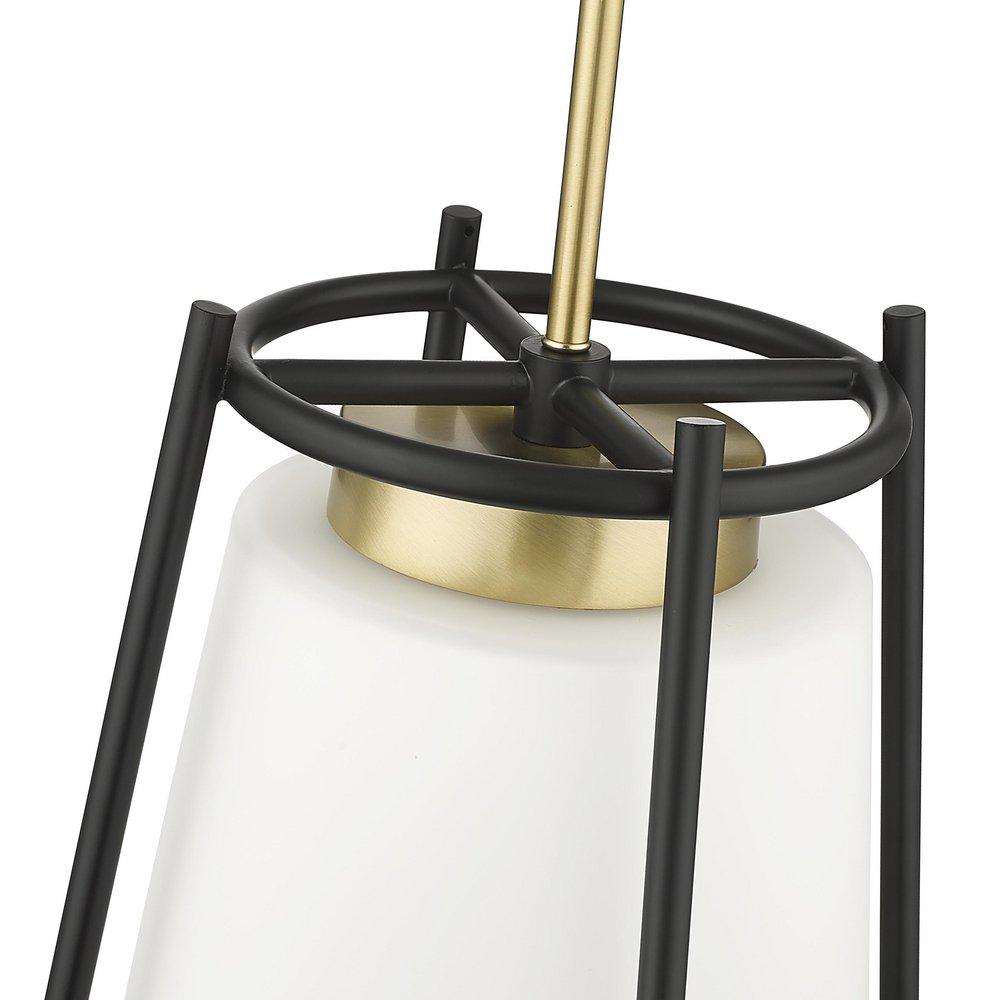 1-Light Pendant Light in Vintage Brass 