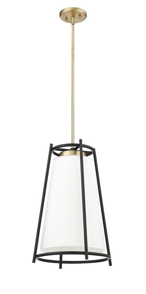 1-Light Pendant Light in Vintage Brass 