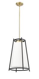 1-Light Pendant Light in Vintage Brass 