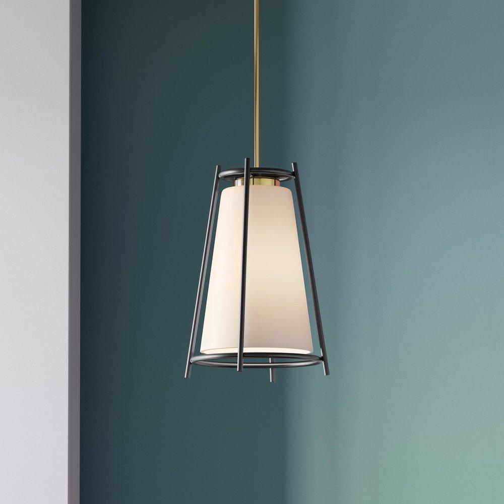 1-Light Pendant Light in Vintage Brass 