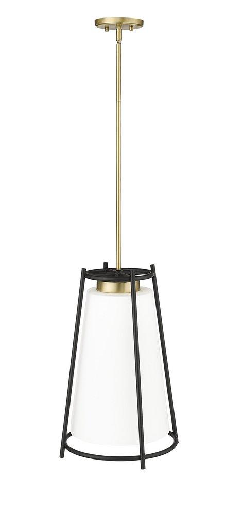 1-Light Pendant Light in Vintage Brass 