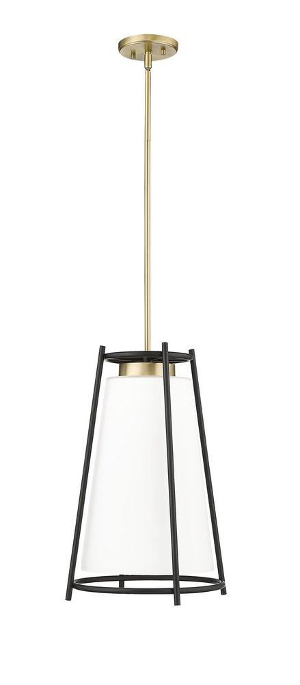 1-Light Pendant Light in Vintage Brass 