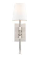 1-Light Wall Sconce in Brushed Nickel 