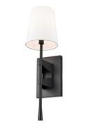 1-Light Wall Sconce in Matte Black 