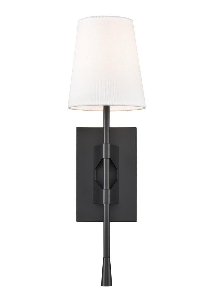 1-Light Wall Sconce in Matte Black 