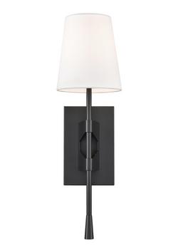 1-Light Wall Sconce in Matte Black