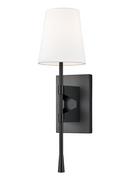 1-Light Wall Sconce in Matte Black 