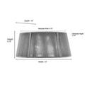 2-Light Flush Mount Ceiling Light in Brushed Nickel 