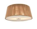 2-Light Flush Mount Ceiling Light in Brushed Nickel 