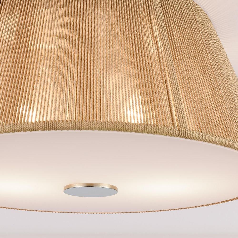 2-Light Flush Mount Ceiling Light in Brushed Nickel 
