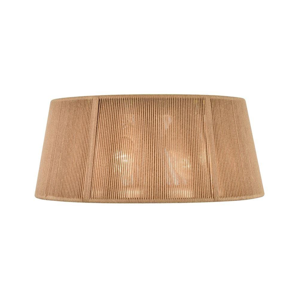 2-Light Flush Mount Ceiling Light in Brushed Nickel 