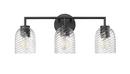 3-Light Vanity Fixture in Matte Black 