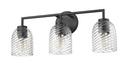 3-Light Vanity Fixture in Matte Black 