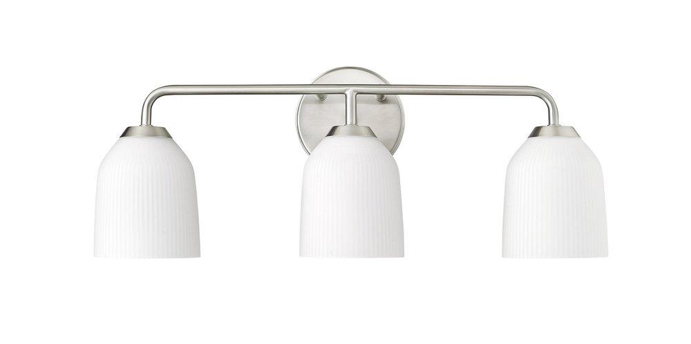 3-Light Vanity Fixture in Brushed Nickel 