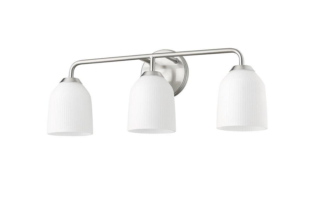 3-Light Vanity Fixture in Brushed Nickel 