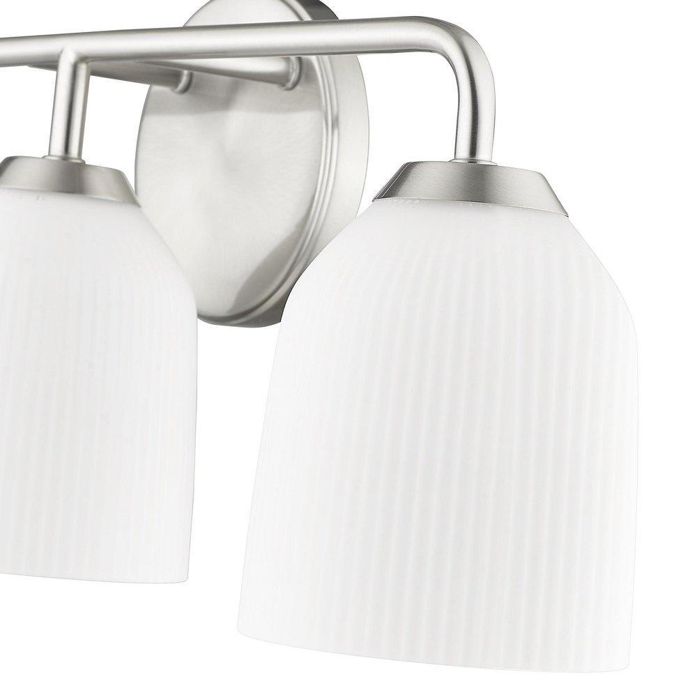 3-Light Vanity Fixture in Brushed Nickel 