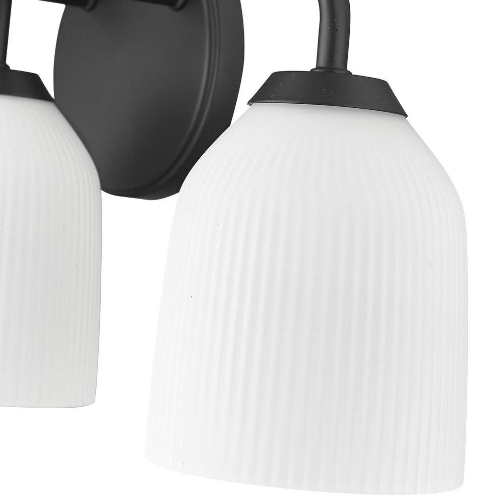 3-Light Vanity Fixture in Matte Black 